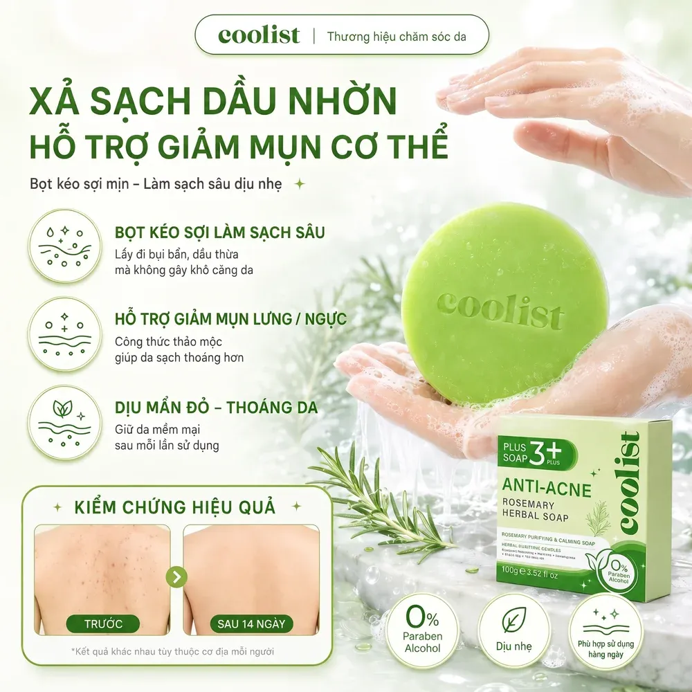 Anti-Acne Rosemary Herbal Soap, 100 g ℮ 3.52 fl.oz — 3/5