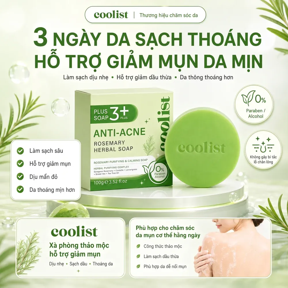 Anti-Acne Rosemary Herbal Soap, 100 g ℮ 3.52 fl.oz — 5/5